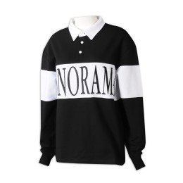 P1318 Manufacturing long-sleeved women's POLO shirt design contrast chest contrast collar embroidered POLO shirt coarse horizontal contrast POLO shirt supplier retail in Canada P1318 Manufacturing long-sleeved women's POLO shirt design contrast chest contrast collar embroidered POLO shirt coarse horizontal contrast POLO shirt supplier retail in Canada